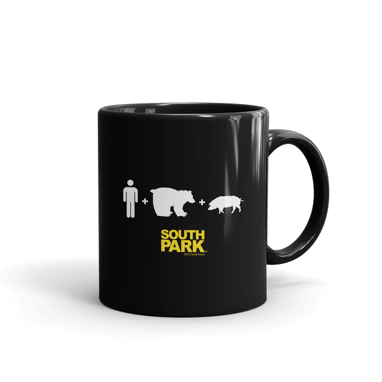 South Park ManBearPig Venn Diagram Black Mug