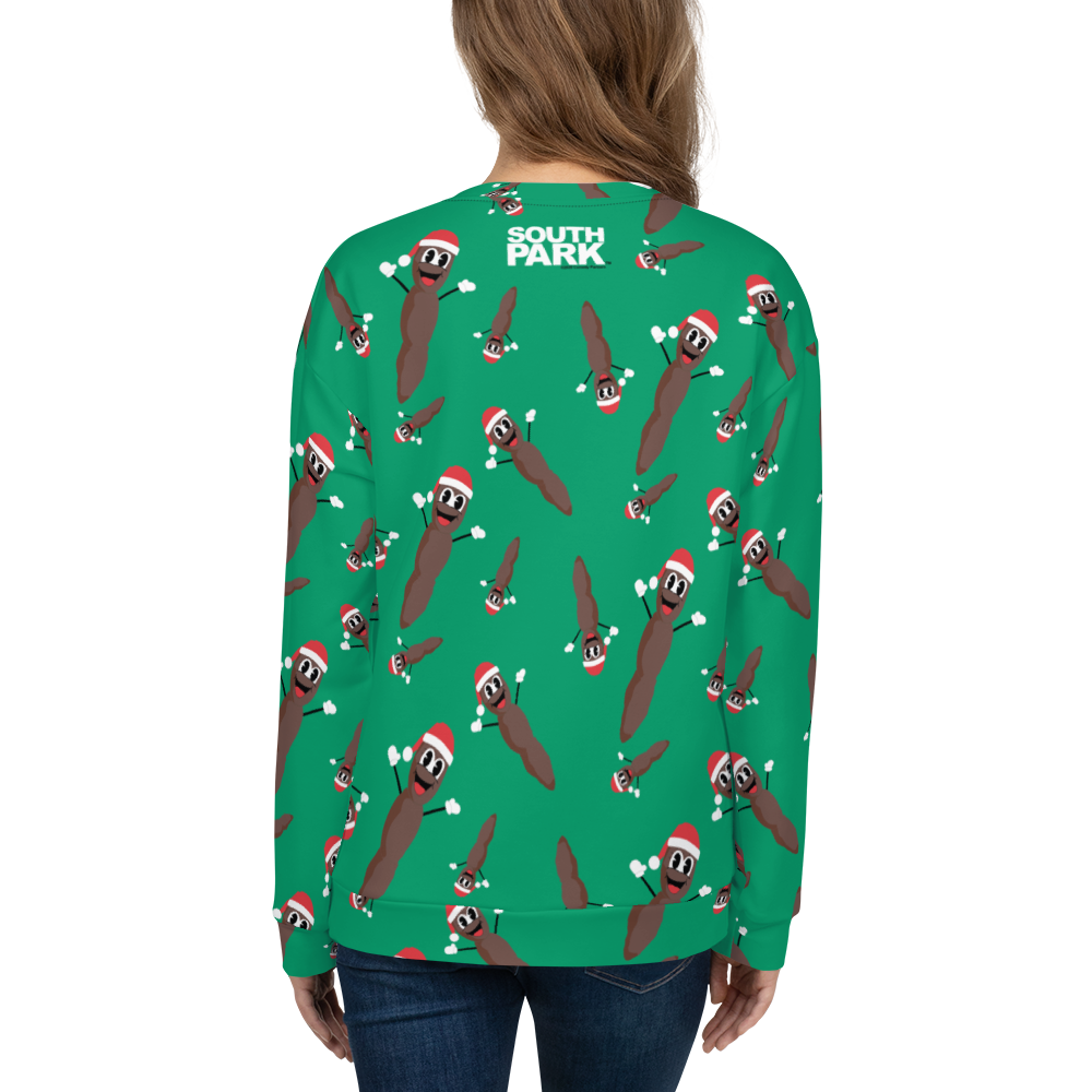 South Park Mr. Hankey All-Over Print Pattern Neck Sweatshirt