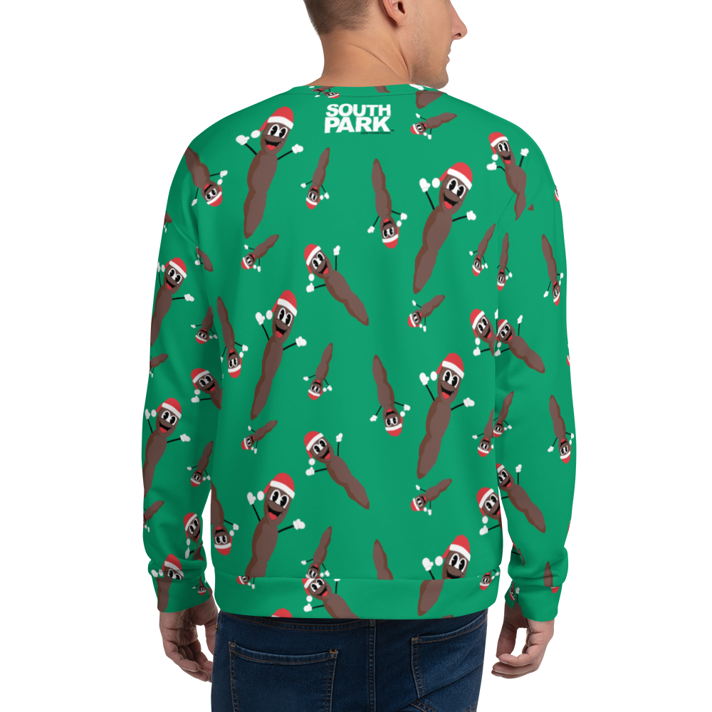 South Park Mr. Hankey All-Over Print Pattern Neck Sweatshirt