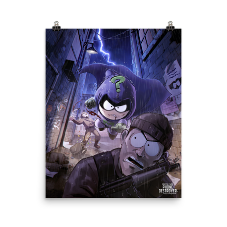 South Park Mysterion Premium Satin Poster