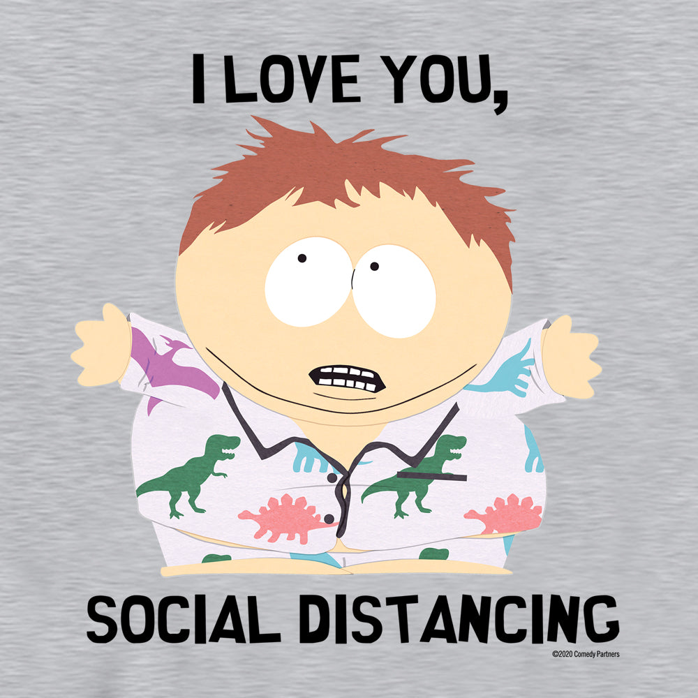 South Park I Love You Social Distancing Fleece Hooded Sweatshirt