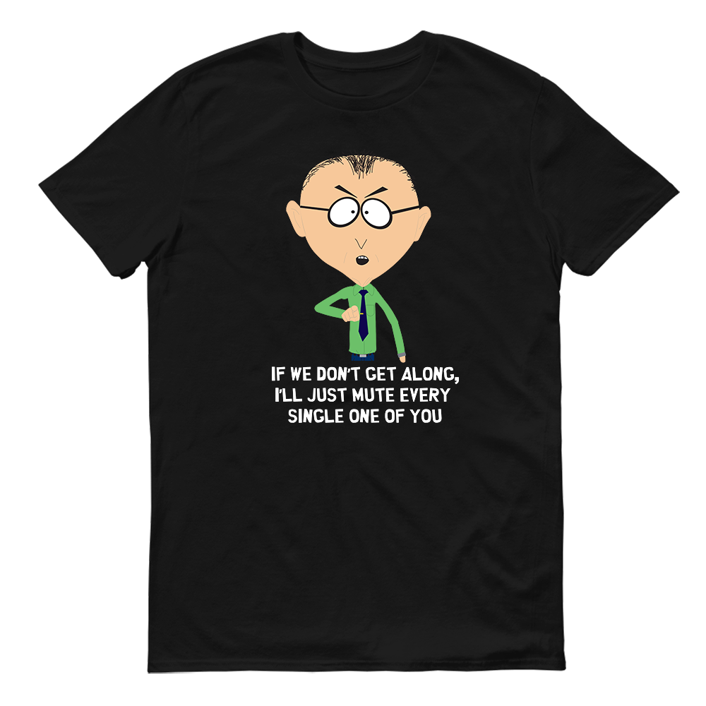 South Park Mr. Mackey Don't Get Along Adult Short Sleeve T-Shirt