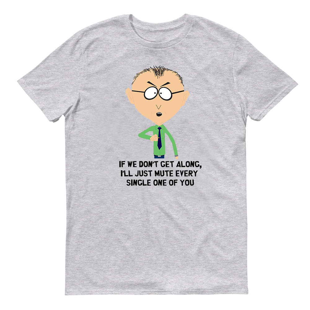 South Park Mr. Mackey Don't Get Along Adult Short Sleeve T-Shirt