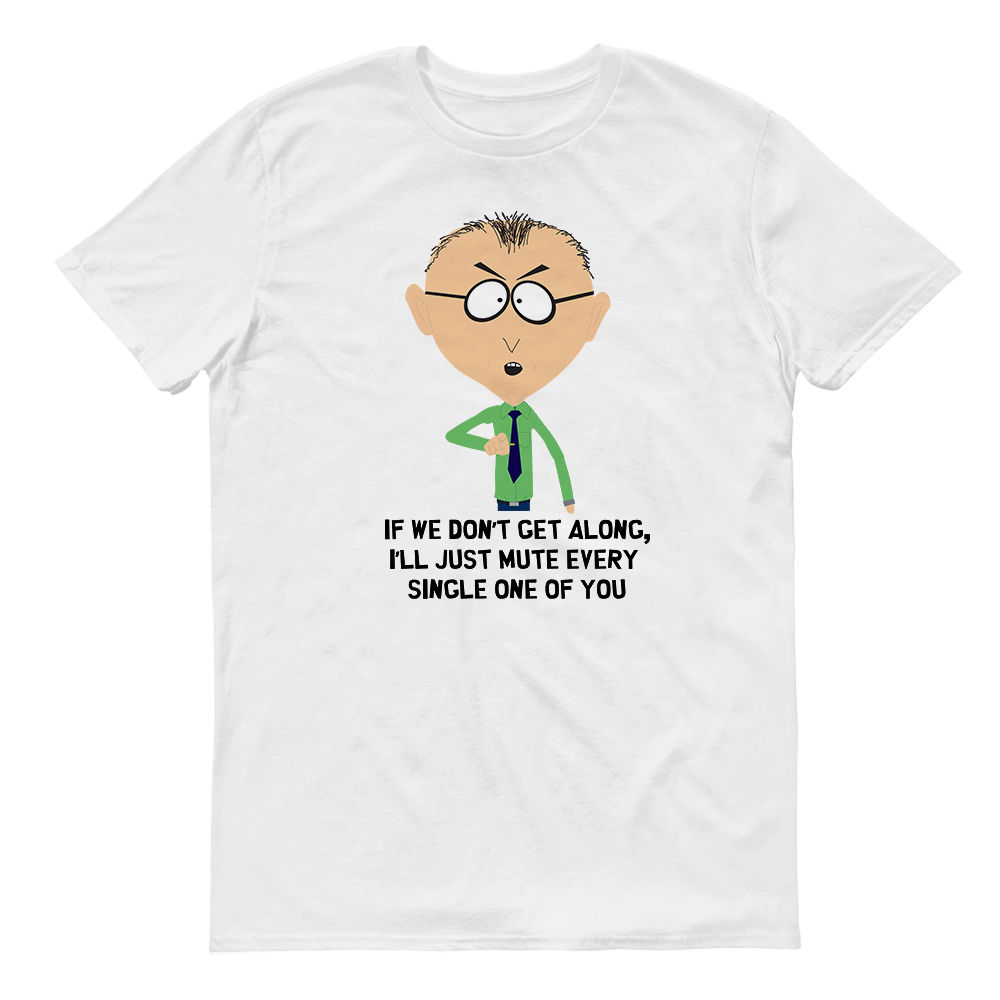 South Park Mr. Mackey Don't Get Along Adult Short Sleeve T-Shirt