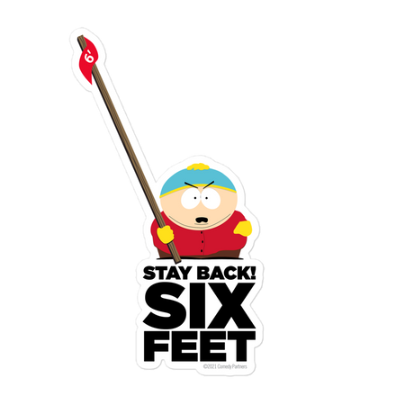 South Park Cartman Stay Back Die Cut Sticker