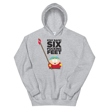 South Park Cartman Six Feet Back Fleece Hooded Sweatshirt