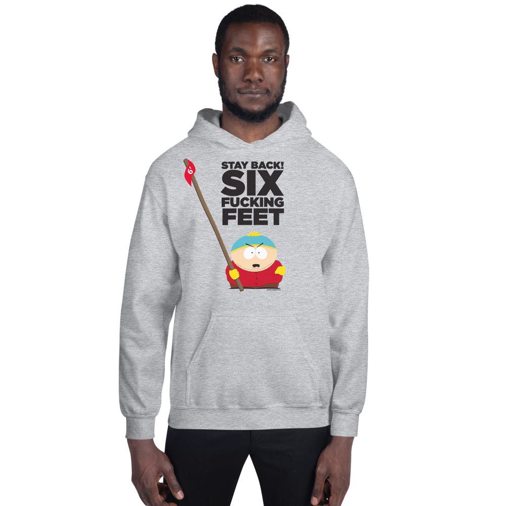 South Park Cartman Six Feet Back Fleece Hooded Sweatshirt