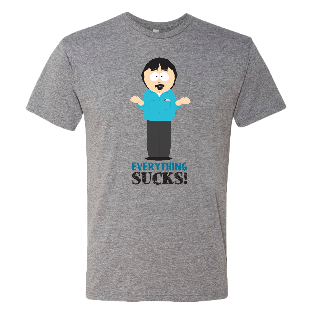 South Park Randy Everything Sucks Men's Tri-Blend T-Shirt