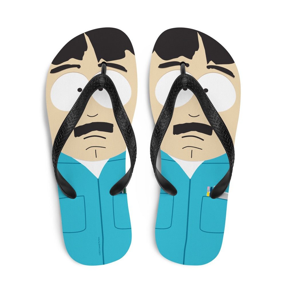 South Park Randy Big Face Flip Flops