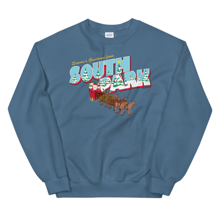 South Park Season's Greetings Holiday Fleece Crewneck Sweatshirt