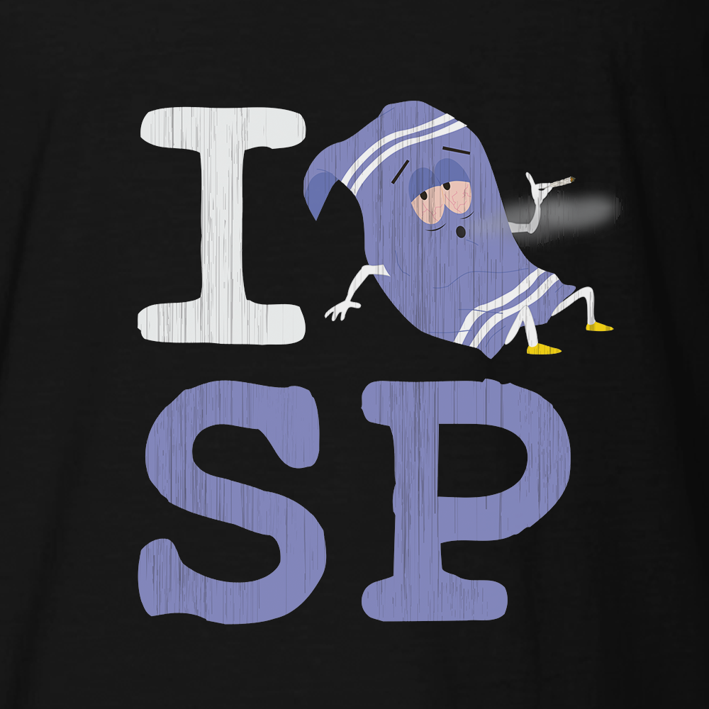 South Park Towelie I Heart South Park Adult Short Sleeve T-Shirt