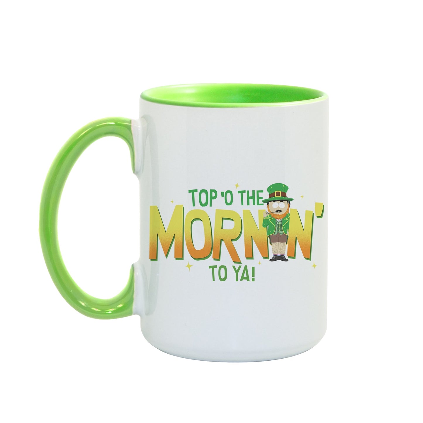 South Park Randy Top'o The Morning To Ya Two Tone Green Mug