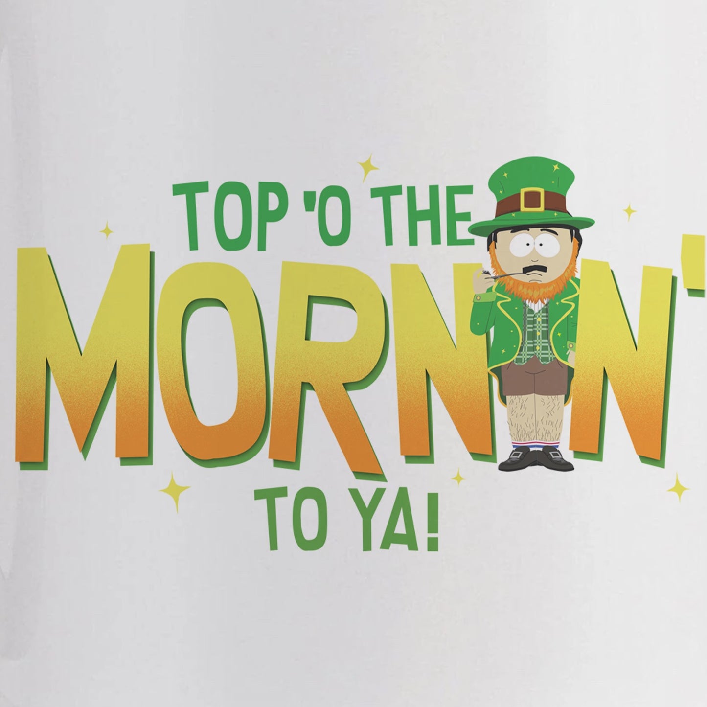 South Park Randy Top'o The Morning To Ya Two Tone Green Mug