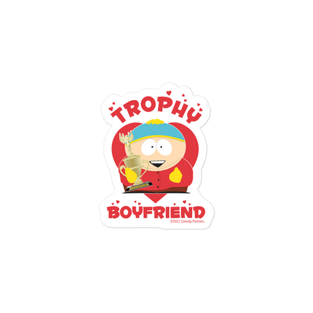 South Park Cartman Trophy Boyfriend Die Cut Sticker