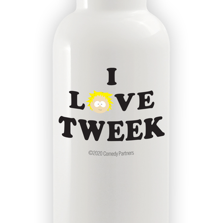 South Park I Love Tweek 20 oz Screw Top Water Bottle with Straw