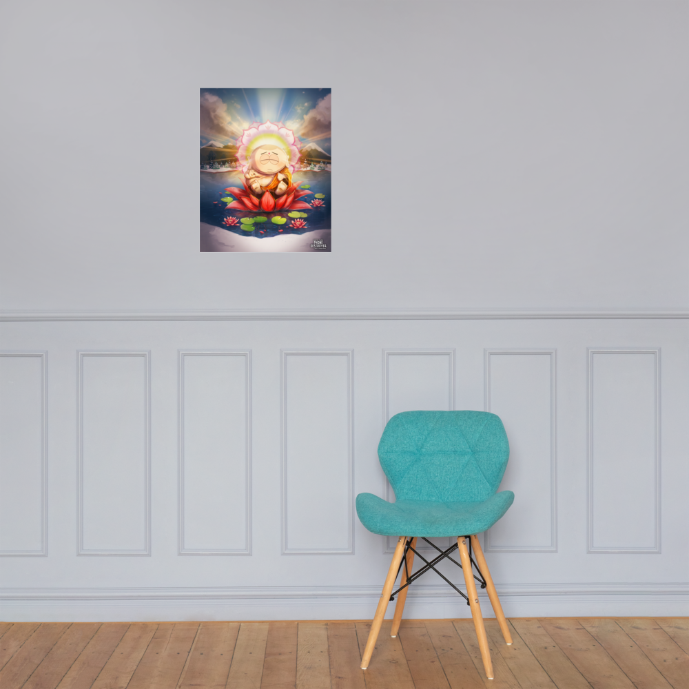 South Park Zen Cartman Premium Satin Poster