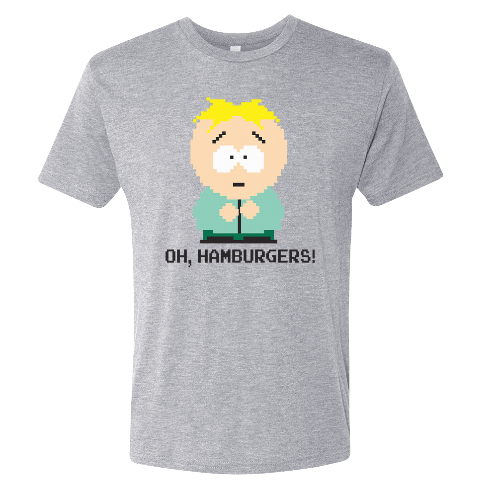 South Park Butters Oh Hamburgers Men's Tri-Blend T-Shirt – South Park Shop