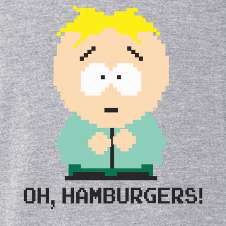 South Park Butters Oh Hamburgers Men's Tri-Blend T-Shirt