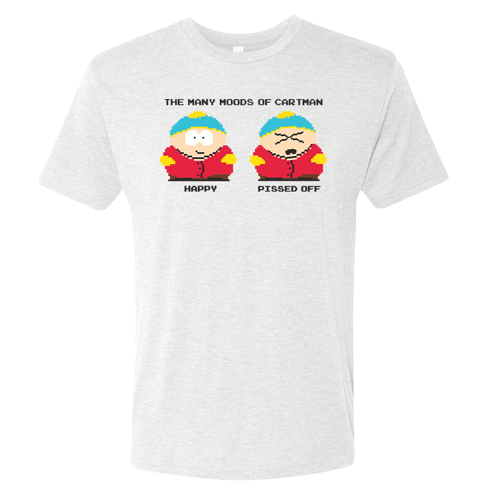 South Park Many Moods of Cartman Men's Tri-Blend T-Shirt