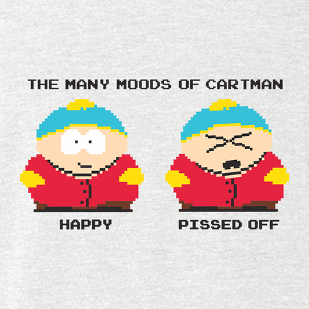 South Park Many Moods of Cartman Men's Tri-Blend T-Shirt