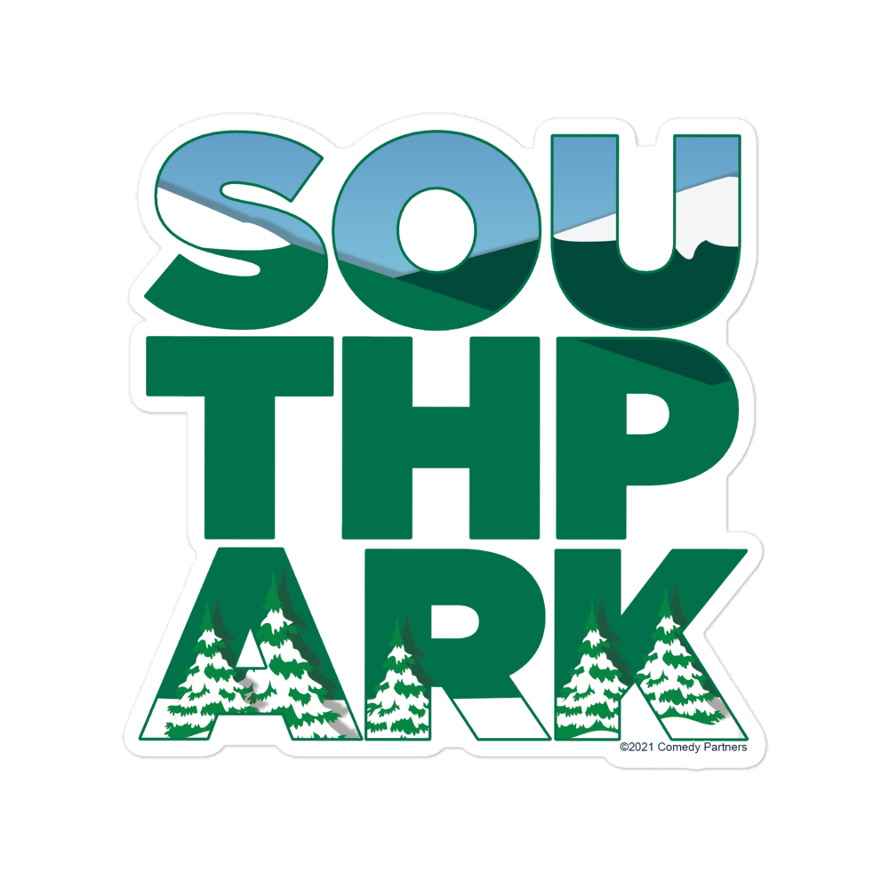 South Park Scenery Logo Die Cut Sticker