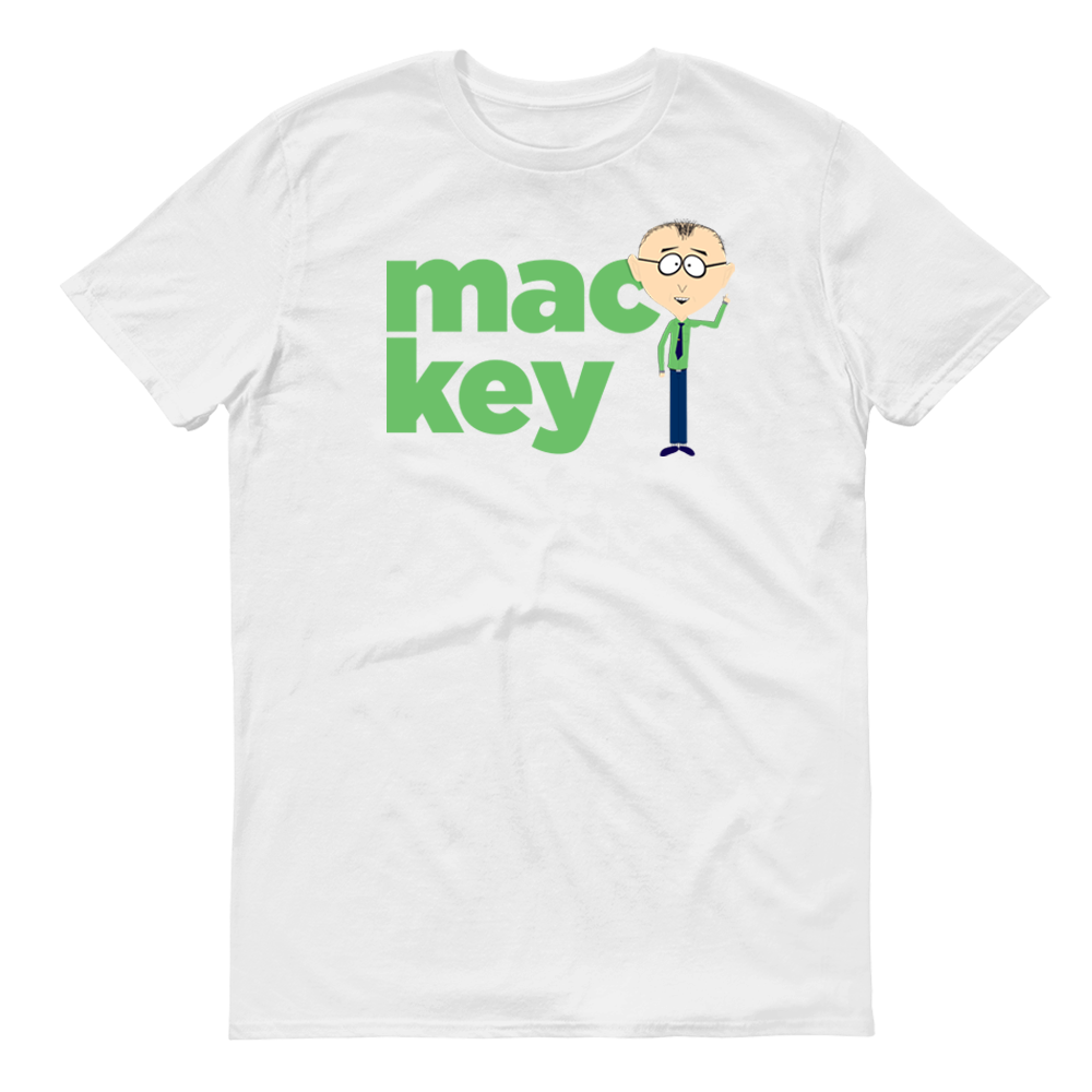 South Park Mackey Name Adult Short Sleeve T-Shirt – South Park Shop