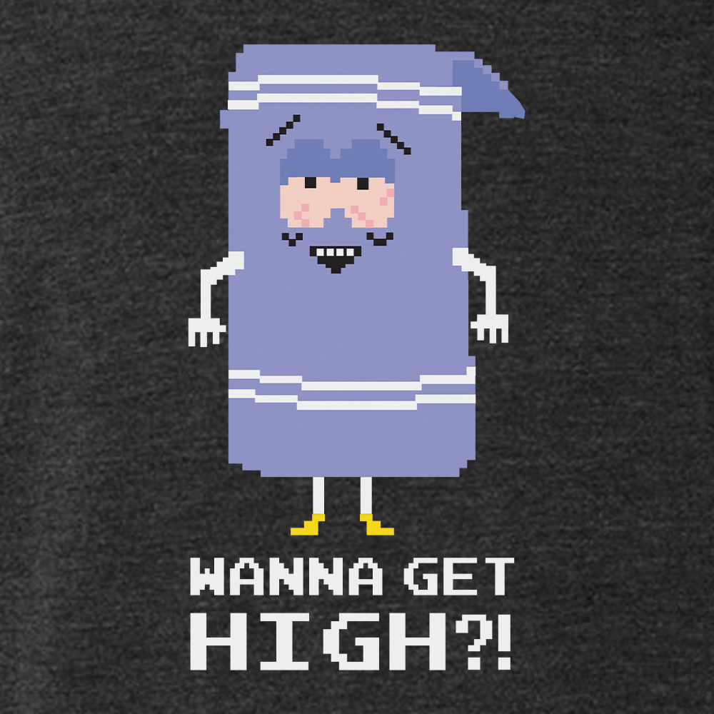 South Park Towelie Wanna Get High Men's Tri-Blend T-Shirt