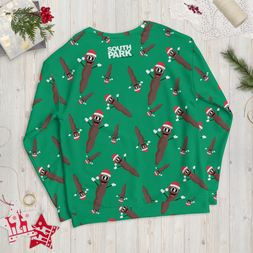 South Park Mr. Hankey All-Over Print Pattern Neck Sweatshirt