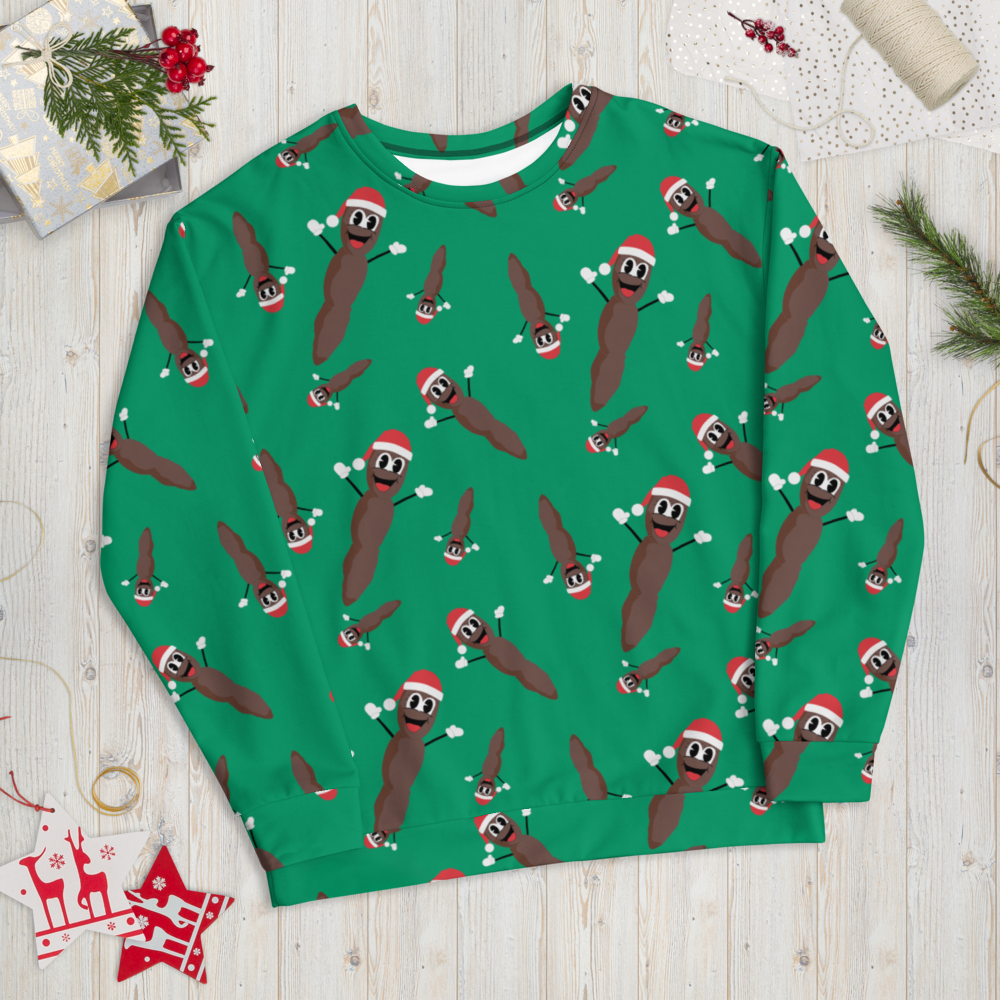 South Park Mr. Hankey All-Over Print Pattern Neck Sweatshirt